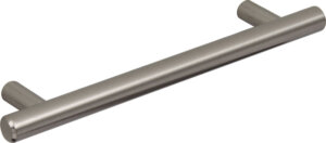 Brushed nickel t bar handle