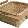 Wicker baskets and runners set for 500/600 mm cabinets