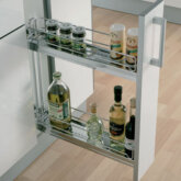 90º Storage baskets set, 100 mm width, for 150 mm cabinet width