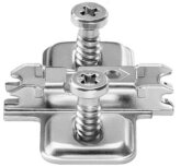 Blum 0mm height adjustable steel plate for CLIP Top hinges with euroscrews