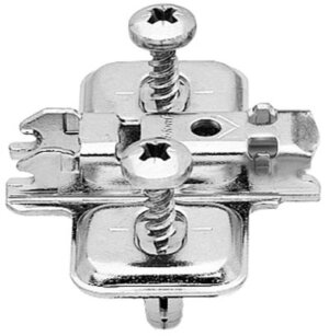 Blum 0mm Clip backplate with dowels