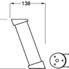 20º Breakfast bar support, screw fixing