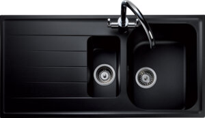 Rangemaster Amethyst Igneous AME1052 1 1/2 bowl sink and drainer