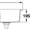Rangemaster Portland CPL10102WH 1 1/2 bowl sink and drainer