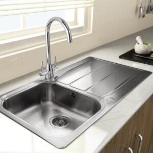 Rangemaster Glendale GL9501 single bowl sink and drainer