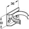 Plinth clip and bracket set